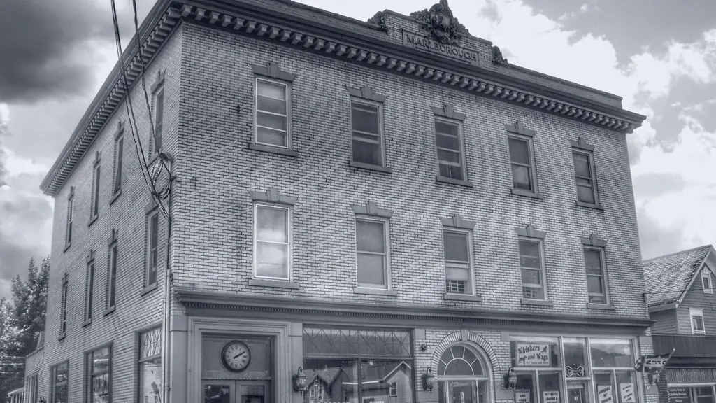 A bank on a street corner